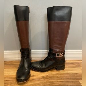 Michael Kors Boots, Size: 7.5, Black and Brown